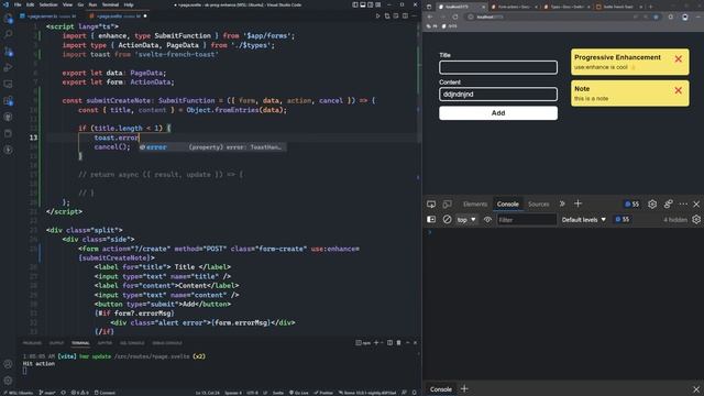 Better SvelteKit Forms via Progressive Enhancement смотреть онлайн