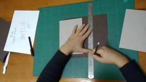 Твердый переплет для брошюры 3: разметка покрова картонов