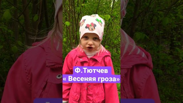 Ф. Тютчев «Весенняя гроза».