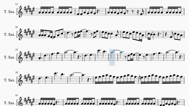 Tenor Sax Sheet Music: How to play Golden Hour by JVKE смотреть онлайн