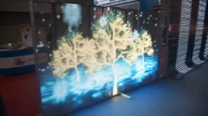 Экран прозрачный светодиодный витрина