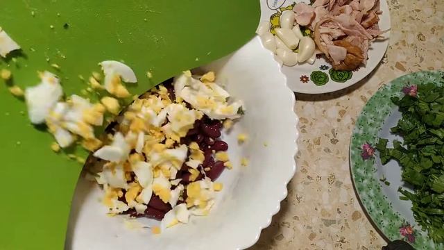 Салат из ФАСОЛИ вкусно и сытно!