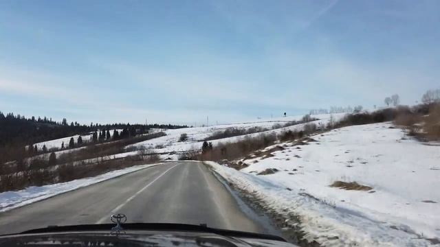 Карпаты.Три перевала/300 км,5 часов/22.02.20г. смотреть онлайн