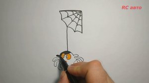 Как нарисовать паука/how to draw а Spider