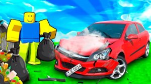 СОБРАЛ МАШИНУ ИЗ МУСОРА НА СВАЛКЕ В СИМУЛЯТОРЕ Car Repair Simulator РОБЛОКС !