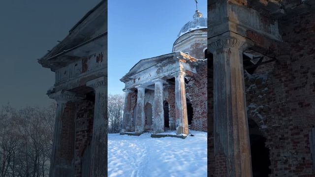 Церковь Введения во храм Пресвятой Богородицы в селе Бронница в Новгородском районе. #smallchannel