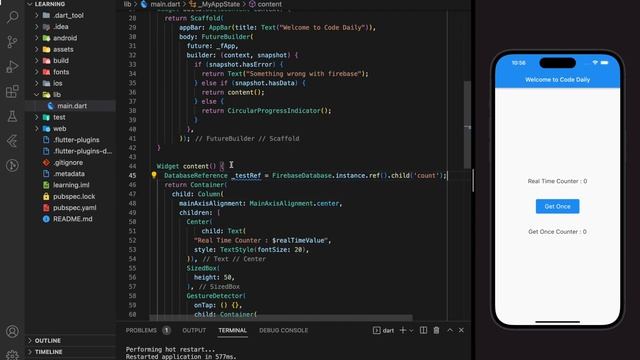 Firebase RealTime Database (CRUD) | Flutter Firebase Tutorial #3