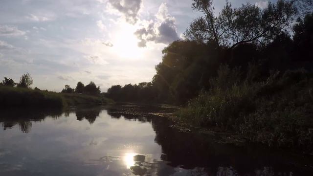 На лодке по реке Шерна от Заречья до Карабаново смотреть онлайн