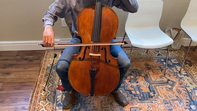 Mittenwald 1840's Bavarian Cello - Sound Sample смотреть онлайн