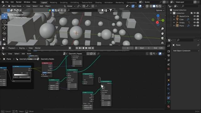 Blender Tutorial : Create Geometry Nodes Aniamtion in Blender | Easy Geometry Nodes Tutorial