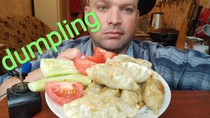 ОБЖОР ДАМПЛИНГИ жареные/МУКБАНГ/mukbang dumplings