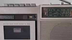 National Panasonic RQ 443DS M-SW1-2 Band Radio Cassette Player Boombox-Япония-1975-год