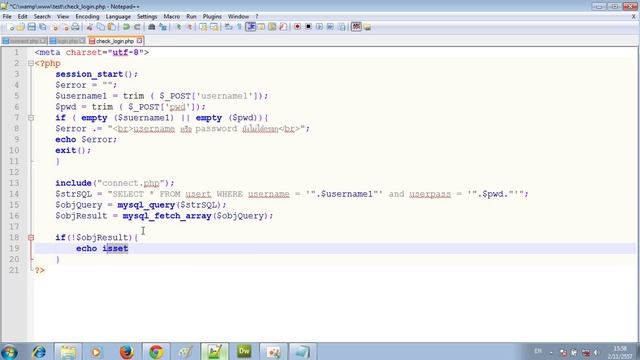 PHP Login&Logout (session) смотреть онлайн