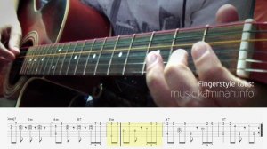 Joe Dassin – Salut (solo fingerstyle acoustic guitar cover with tabs)