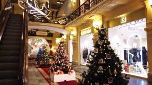 ⁴ᴷ⁶⁰ Walking Moscow: Christmas Walk ? GUM - General Universal Market