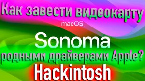 КАК ЗАВЕСТИ ВИДЕОКАРТУ В ХАКИНТОШ РОДНЫМИ ДРАЙВЕРАМИ APPLE?! - ALEXEY BORONENKOV | 4K