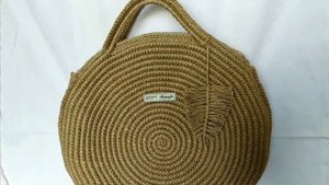 КРУГЛАЯ СУМКА КРЮЧКОМ ИЗ ДЖУТА?
