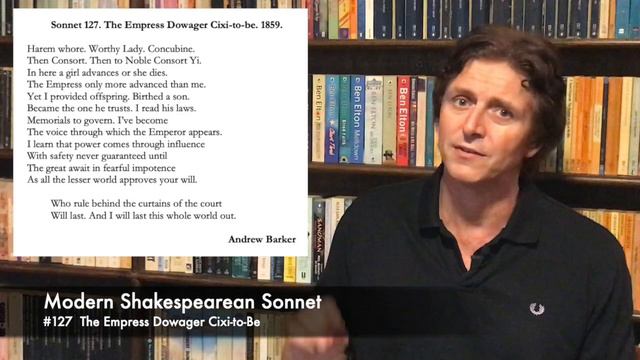 Modern Shakespearean Sonnet 127. The Empress Dowager Cixi-to-be by Andrew Barker.