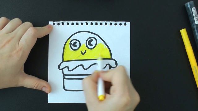 Как нарисовать бургер. Рисунки для срисовки. смотреть онлайн