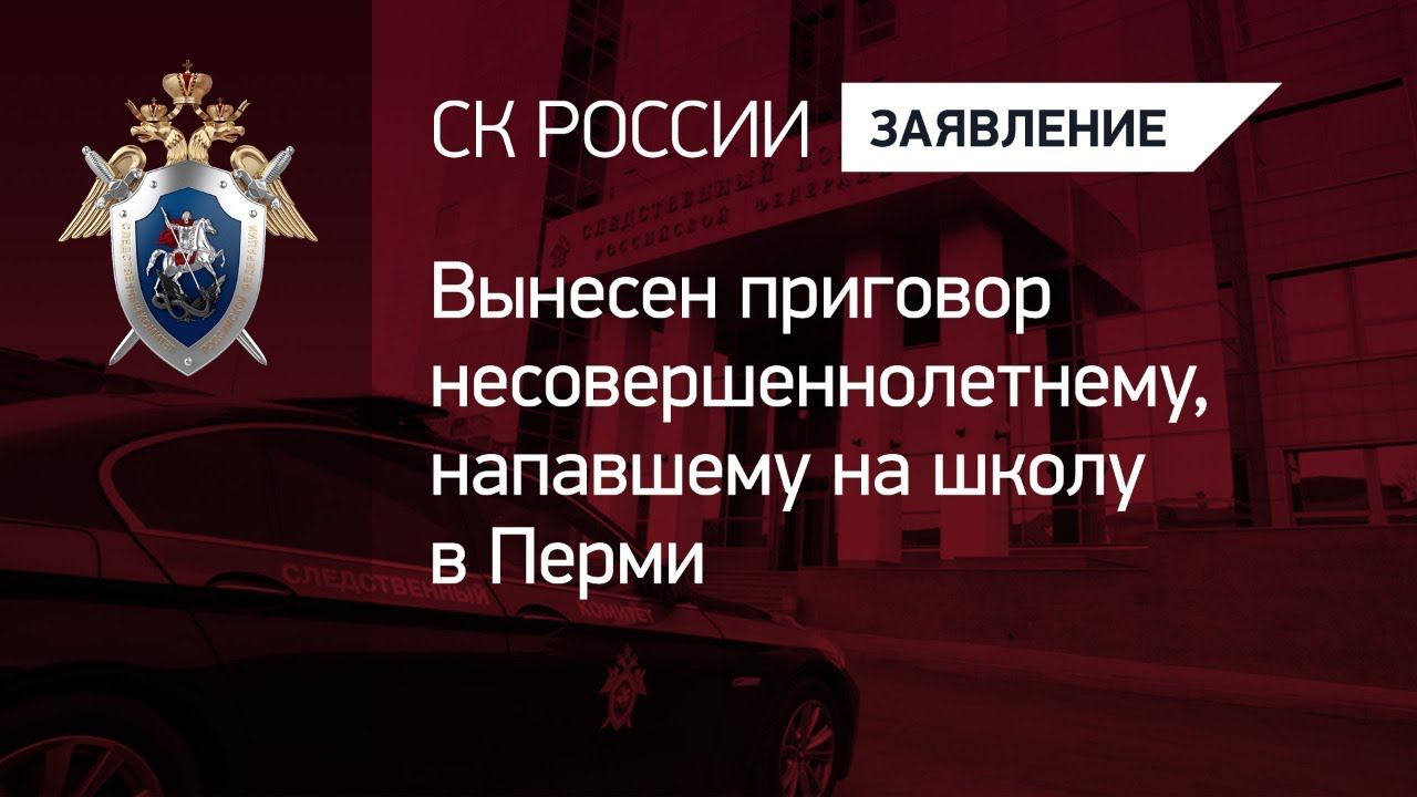 Вынесен приговор несовершеннолетнему, напавшему на школу в Перми