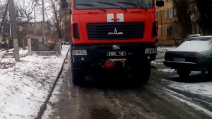 Пожарная машина МАЗ..