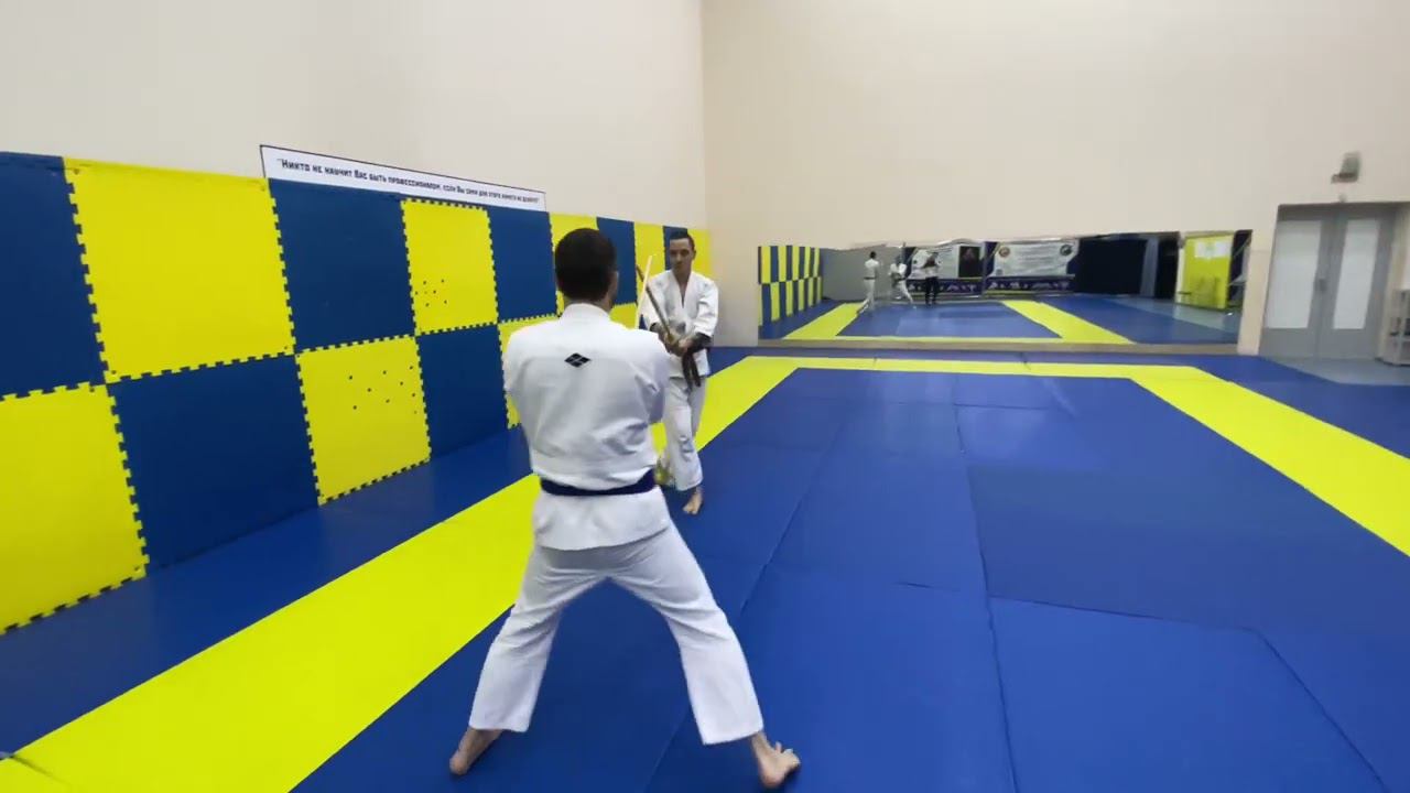 Кендзюцу  наработка элементов для вольного боя. смотреть онлайн