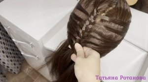 Лёгкая и красивая причёска ? Колосок. Причёска на средние и длинные волосы