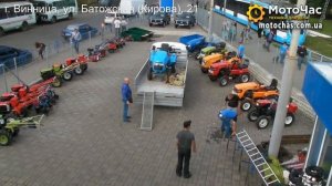 Как загрузить минитрактор на бортовую газель. Винница, ул. Батожская, 21