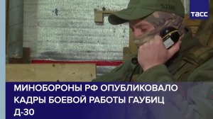 Минобороны РФ опубликовало кадры боевой работы гаубиц Д-30