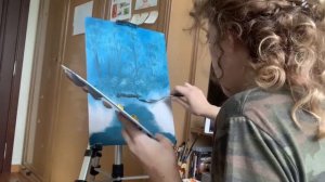 рисую картину по туториалу Боба Росса