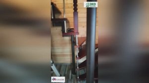 Русская лестница. Монтаж модульной лестницы, ступени сосна.