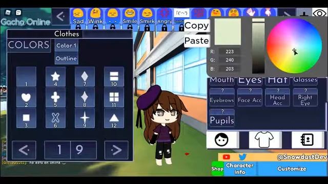 Making another oc for you in gacha online! || Girl || Roblox Tutorial смотреть онлайн