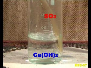 Пропускание SO2 в известковую воду