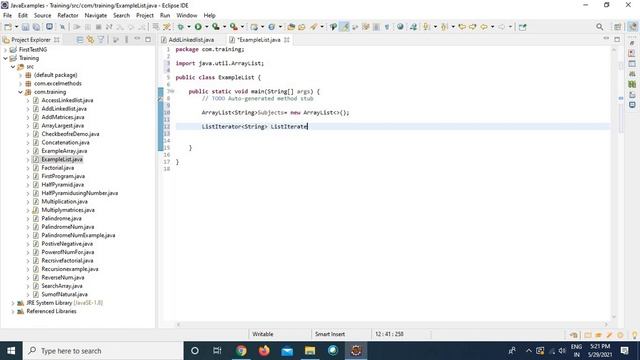 32. Core Java - Write a Program to add elements using LinkedList Iterator