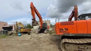 Ремонт утопленного экскаватора 5g Hitachi