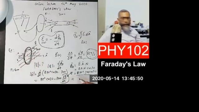 PHY102 Live Stream ON FARADAY'S LAW смотреть онлайн