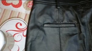 Как починить кожаные вещи. Штопаю кожаные брюки. Ремонт кожи.