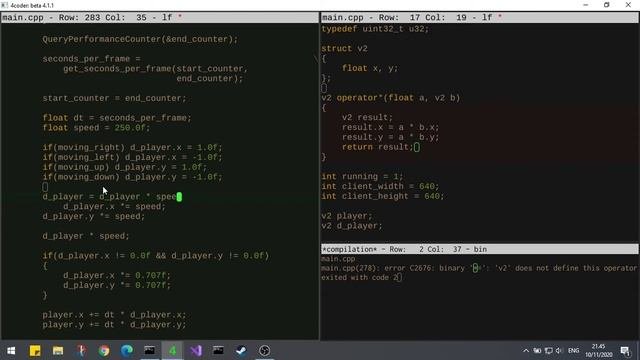 Vectors & Operator Overloading (C/C++ & Win32)