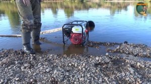 Сборка нижнего эжектора. Проверка эжектора на реке без шлюза.