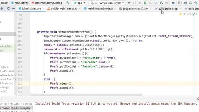 Android Studio Error Could not parse the Android Application Module's Gradle config
