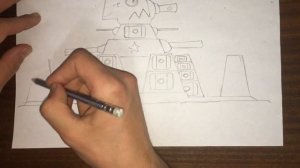 Как нарисовать КВ-44 из Gerand ! Мультики про танки ! #кв-44 #геранд #gerand