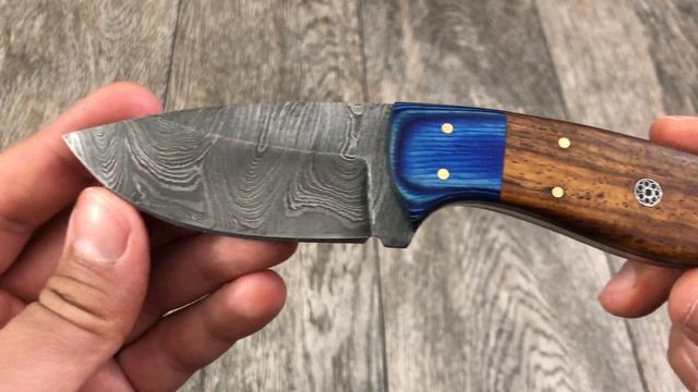 ASH DN52 Damascus steel handmade hunting skinner Bushcraft knife 7 inches