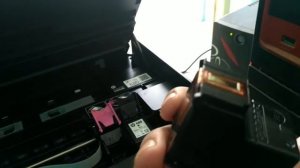 Hp inkjet 4535 tricolor printer cartridge assembly &d dissembling