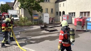 Feuerwehr Neuhausen am Rheinfall - 150 Jahre - Demo Brand 1