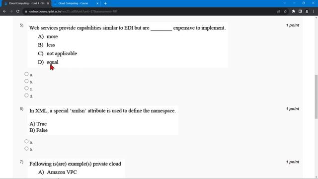 NPTEL Cloud Computing WEEK2 Quiz Assignment Solutions and Answer | Swayam July 2023 | IIT Kharagpur