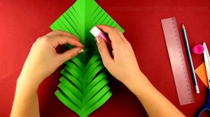 Как сделать Новогоднюю елку из бумаги А4 своими руками легко и просто. Новогодние поделки