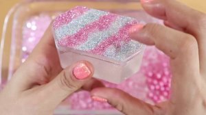 "One Color Series Season 7" Mixing ICE PINK Makeup,More Stuff & PINK Slime Into slime!