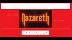 NAZARETH "HAIR OF THE DOG" LYRICS AND CHORDS