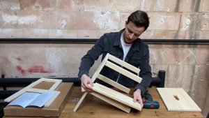 Табурет PROSTO HOME лесенка-стремянка из массива. Инструкция по сборке.