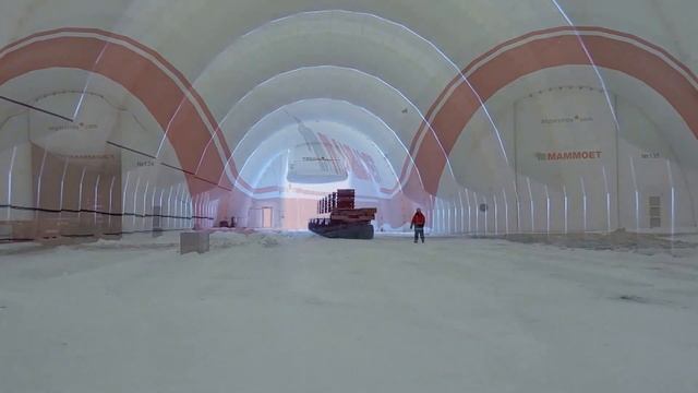 Быстровозводимые склады Mammoet, 1400 м²